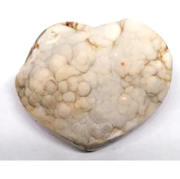 Smuteční dekorace Chalcedonové srdce s achátem a rumělkou