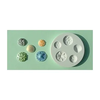 Alphabet Moulds Ozdobné knoflíky a mušle