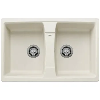 Granitový dřez Blanco LEXA 8 InFino Silgranit bílá soft oboustranný bez excentru - 527098 + ZÁRUKA 3 ROKY ZDARMA