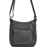 Kožená crossbody dámská kabelka Patrizia Piu 01-039-BL tmavě šedá + doprava zdarma