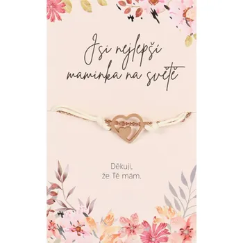 Rám na obraz Albi Dárkový náramek Maminka a dcera, Srdce symbol lásky 1 kus