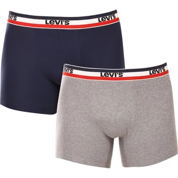Sada pánského spodního prádla 2PACK pánské boxerky Levis vícebarevné (701223908 002) XL 701223908 002 Možnost vrácení zboží ZDARMA do 120 dnů!