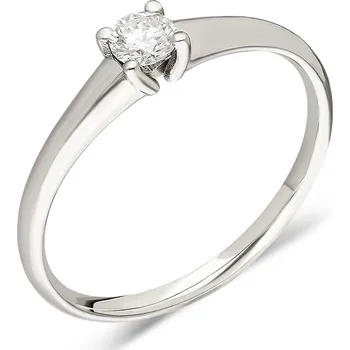 Prsten Lillian Vassago Prsten s briliantem v bílém zlatě 0,14 ct - 0,21 ct LLV81-DR025W Velikost diamantu: 0,14 ct