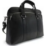 Černá kožená business taška na notebook 212-2187-60 + doprava zdarma
