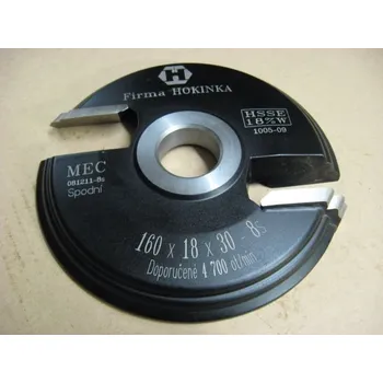 Fréza Fréza na výplně dveří 160X18X30-8s-2 břity-HOKINKA