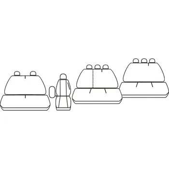 Potah sedadla Automega Autopotahy FIAT TALENTO, 9 míst, nedělený dvojsedák v první řadě, od 2014, žakar