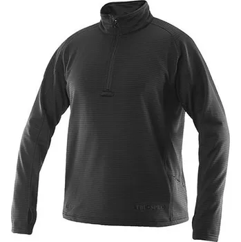 Pánské oblečení Triko 24-7 GRID FLEECE dlouhý rukáv ČERNÉ S - Není skladem