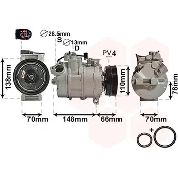 Kompresor klimatizace Kompresor, klimatizace VAN WEZEL 0300K226