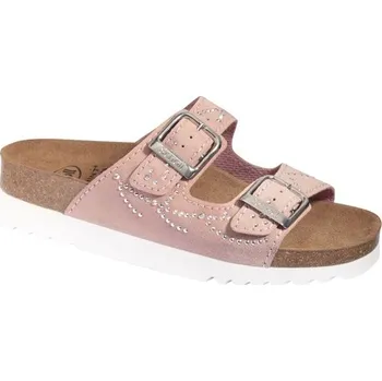 Dámská zdravotní obuv Scholl MALAREN dámské zdravotní pantofle světle růžové s technologií Bioprint Adapta