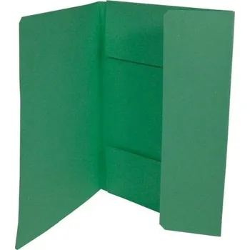 Mapa odkládací A4 253 tříklopá recyklovaná, zelená, 50 ks