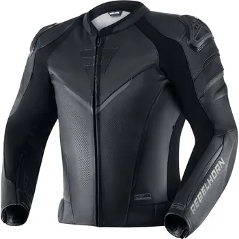 Moto bunda Kožená bunda RebelHorn FIGHTER černá 54