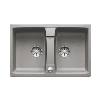 Granitový dřez Blanco LEXA 8 InFino Silgranit šedá vulkánoboustranný s excentrem - 527279 + ZÁRUKA 3 ROKY ZDARMA