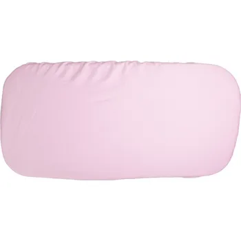 Kočárek Kaarsgaren Růžové prostěradlo do kočárku bavlněný úplet