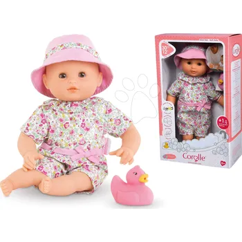 Panenka Panenka na koupání Corolle s mrkacími očima a žabkou 30 cm s kačenkou