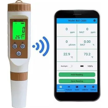 bazénový tester Recenze OmkoTech Uni 7v1 digitální tester kvality vody bílý/hnědý