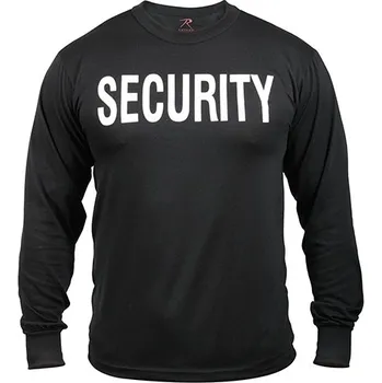 Pánské tričko Triko s dlouhým rukávem SECURITY ČERNÉ 3XL - Skladem