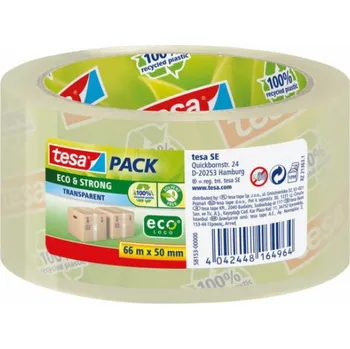 Lepicí páska Tesa Packaging Tape 66m x 50mm Eco&Strong transparent 58153