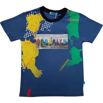 Chlapecké tričko Chlapecké triko Kugo TM0322 - modrá Barva: Modrá, Velikost: 140