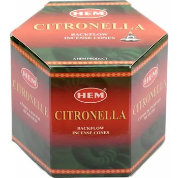 Vonná tyčinka Vonné kužely pro tekoucí dým HEM Citronella 40 ks