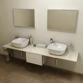 Deska pod umyvadlo SAPHO OLIVER deska 90x2x50cm, technický mramor, Botticino