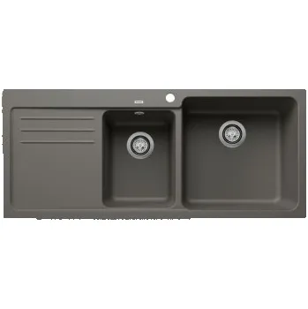 Granitový dřez Blanco NAYA 8 S Silgranit šedá vulkán dřez vpravo - 527315 + ZÁRUKA 3 ROKY ZDARMA