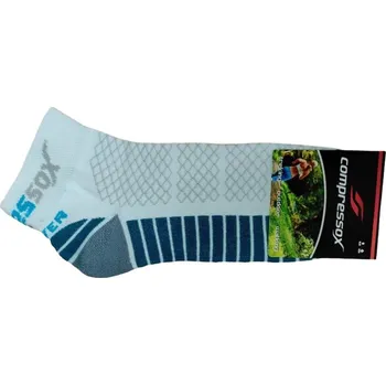 Pánské ponožky CSX-RAPID kotníkové antibakteriální ponožky se stříbrem COMPRESSOX 39-42 bílá