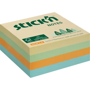 Samolepící bloček Samolepicí bločky Stick’n by Hopax FSC COC - 76 x 76 mm/ 400 lístků/ luční mix