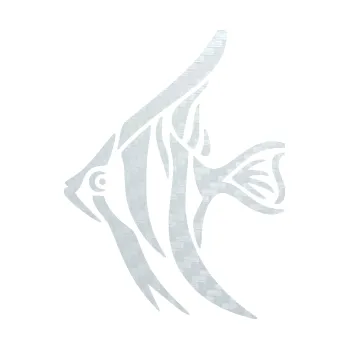 Polep vozidla SAMOLEPKA Ryba 024 levá akvarijní skalára (51 - 3D karbon bílý) NA AUTO, NÁLEPKA, FÓLIE, POLEP, TUNING, VLASTNÍ TEXT, TISK, AUTOSAMOLEPKY.cz, POLEPY, OBRÁZEK, LOGO, SAMOLEPKY