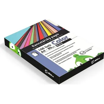 Kancelářský papír Alza Color A4 modrý