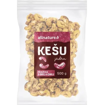 Allnature Kešu jádra pražená s BBQ a chili 500 g