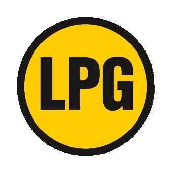 Značení LPG - samolepící piktogram - Ø 100 mm