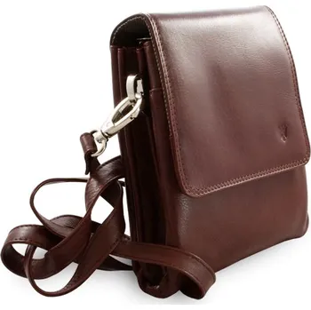 Kabelka Malý hnědý kožený pánský crossbag 215-2189-40 + doprava zdarma