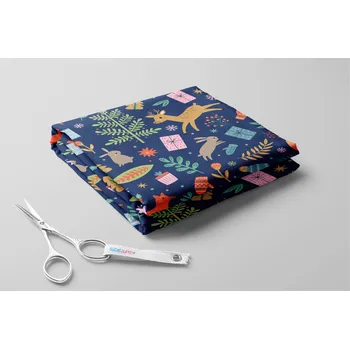 Microfibra, Vánoční zvířátka Barva: Jeans modrá