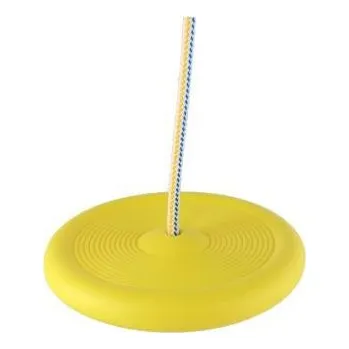 Dětská houpačka Teddies Houpačka Jojo kruh na zavěšení Žlutá
