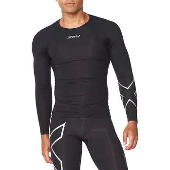 Cyklistické kalhoty Pánské triko 2XU Core Compression Long Sleeve