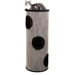 Trixie Škrabací válec pro kočky TOWER AMADO, 100cm, šedý melír/černá
