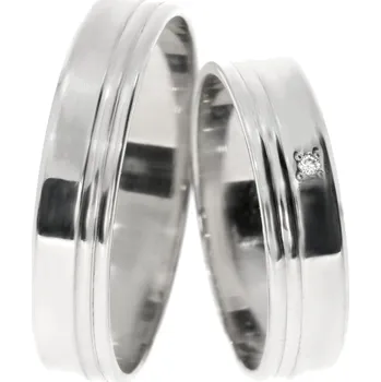 Prsten Zlatnictví Helios Stříbrné snubní prsteny L-158