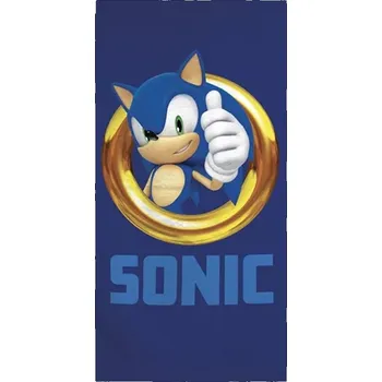 Arditex (Spain) • Bavlněná plážová osuška Ježek Sonic - 100% bavlna - 70 x 140 cm