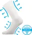 Dámské ponožky Lonka Oregan bílé 35-38