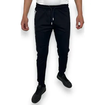 Pomaxi Pánské tepláky s manžetou MATOUŠ Barva: Modrá, Velikost: S