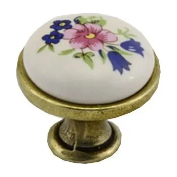 Nábytkové kování Knopka Venda knopka barevná, hnědá