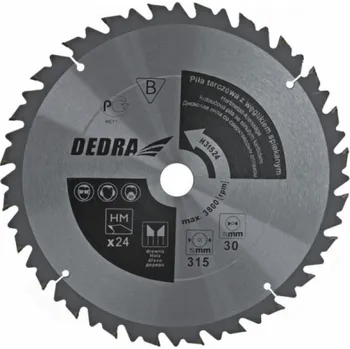 Okružní pila Dedra kotoučová pila 500x30mm 36z. s tvrdokovovými destičkami a omezovačem posuvu (HL50036)