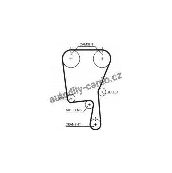 Rozvod motoru Sada rozvodového řemene GATES (GT KP15490XS) - SEAT, VW