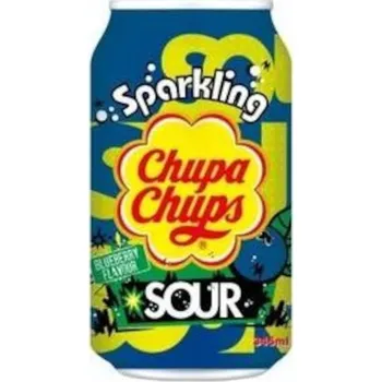 Limonáda Chupa Chups sparkling SOUR Blueberry 345ml