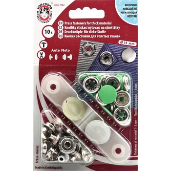 Nýt Kohinoor Druky kovové 15 mm, jarní zelené