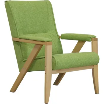 Obývací pokoj Křeslo DOMINIK s čalouněnými područkami Odstín trend: Přírodní, Druh látky: Skupina C