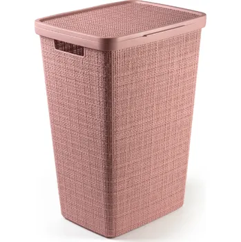 Koš na prádlo DOMO SERVICE Koš na špinavé prádlo Jute růžová