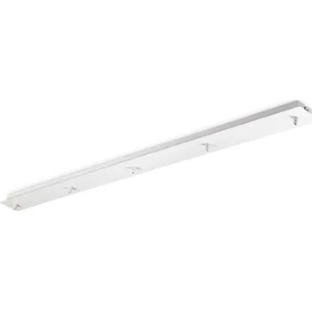 Ideal Lux Standardní lineární montura pro 5 kabelů Barva: Bílá