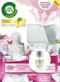Osvěžovač vzduchu Air Wick Essential Oils elektrický osvěžovač vzduchu s náplní 19 ml Smooth Satin and Moon Lily