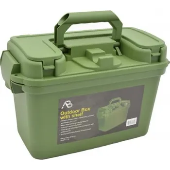 Zahradní úložný box Bedna OUTDOOR kufřík plastový ZELENÝ